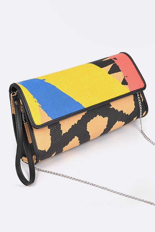 TEEK - Artsy Printed Wristlet Clutch BAG TEEK FG   