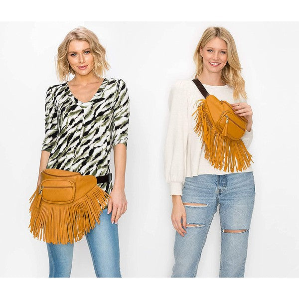TEEK - Fringe Tassel Fanny Pack Waist Bag BAG TEEK FG