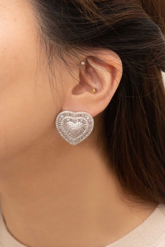TEEK - Heart Post Earrings JEWELRY TEEK FG   