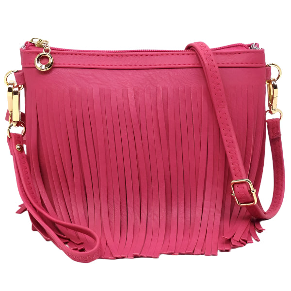 TEEK - Western Fringe Clutch Cross Body Bag BAG TEEK FG FUCHSIA