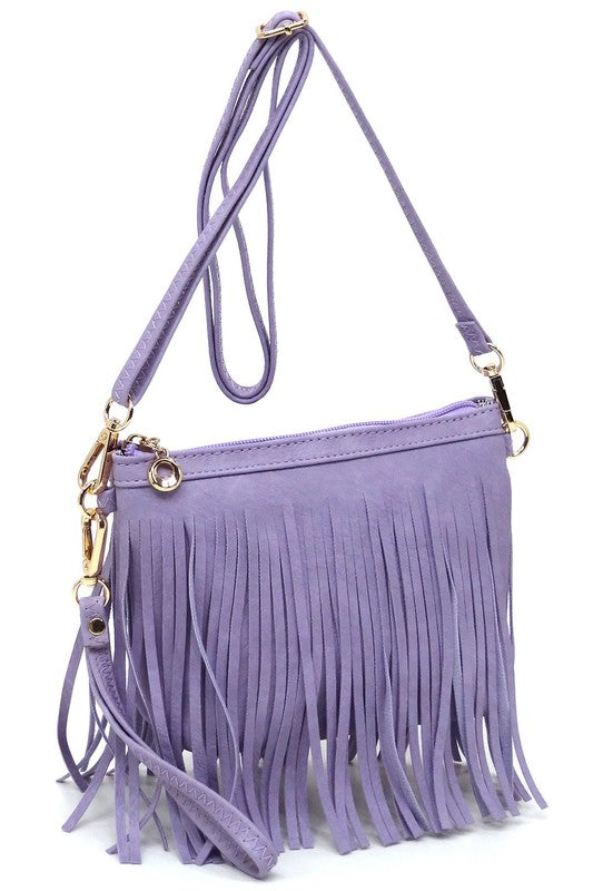 TEEK - Western Fringe Clutch Cross Body Bag BAG TEEK FG LAVENDER