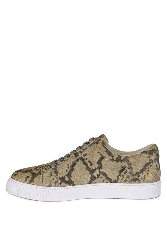 TEEK - ASHFORD FINE SUEDE HANDCRAFTED SNEAKERS SHOES TEEK FG Natural Snake 5 