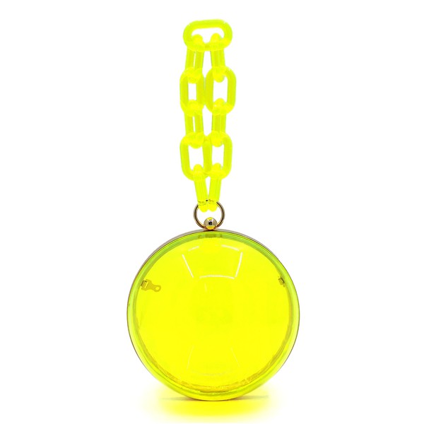 TEEK - See Thru Ball Chain Bag BAG TEEK FG Yellow  