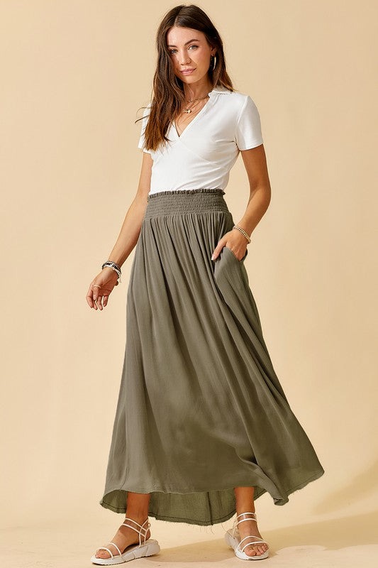TEEK - Pocketed Timeless Skirt SKIRT TEEK FG OLIVE S 