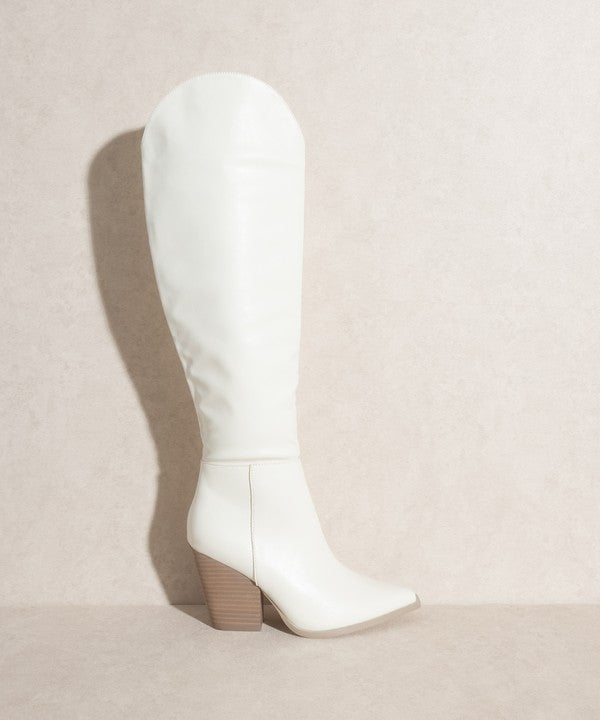 TEEK - Clara - Knee-High Western Boots SHOES TEEK FG WHITE 6 
