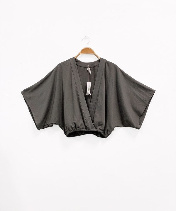 TEEK - Hemp Kimono Crop TOPS TEEK FG   