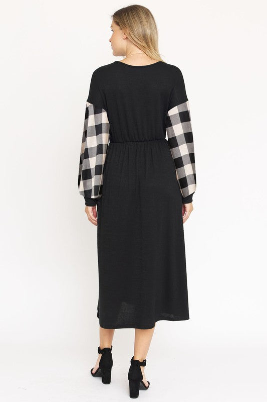 TEEK - Knit Bishop Sleeve Tea Dress DRESS TEEK FG   