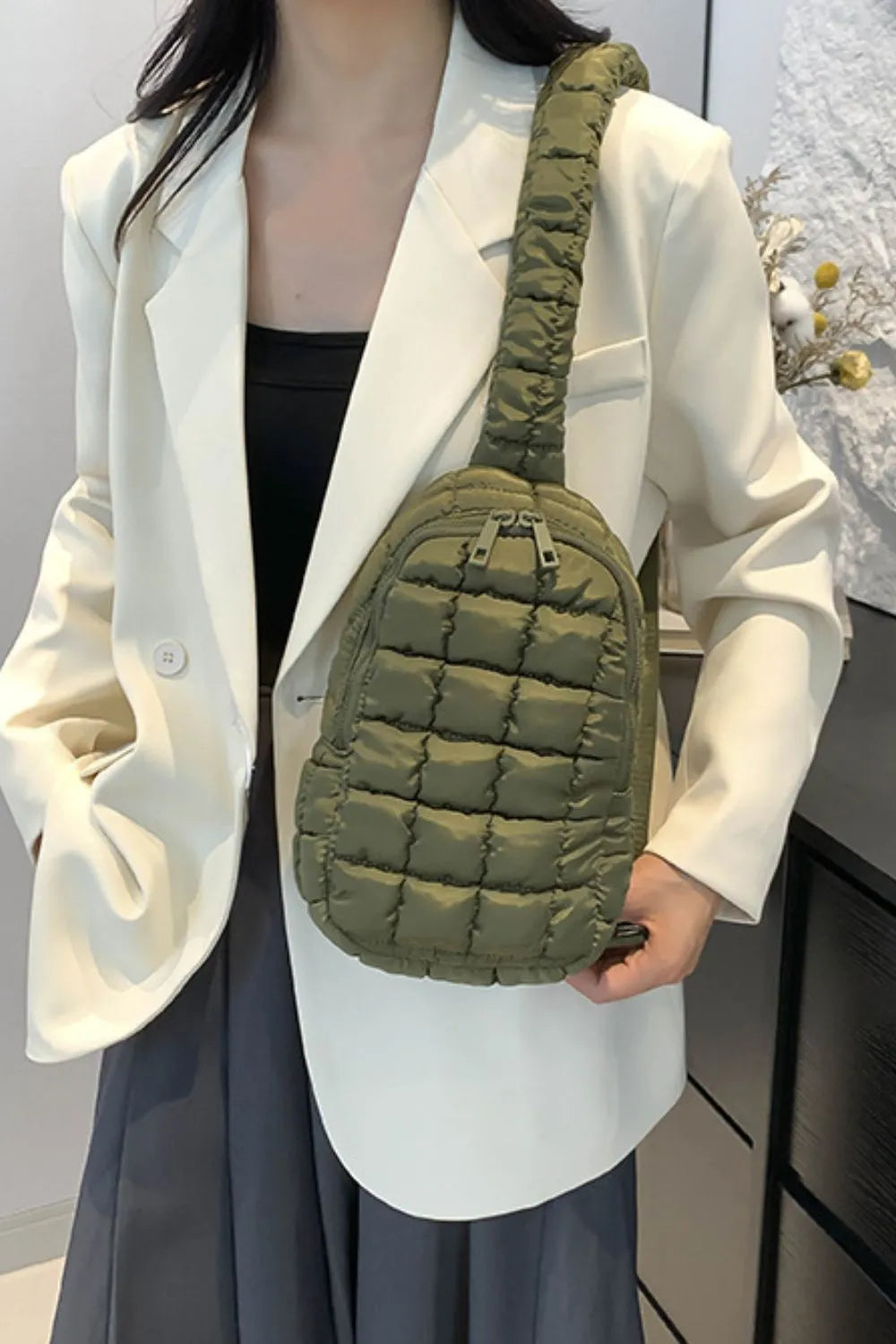 Quilted Nylon Crossbody Bag TEEK Trend