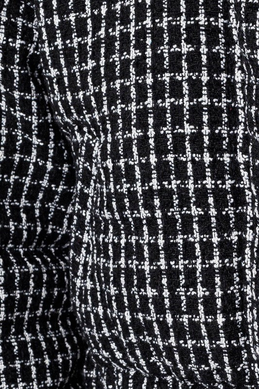 TEEK - Tweed Crop Puffer Jacket JACKET TEEK FG   