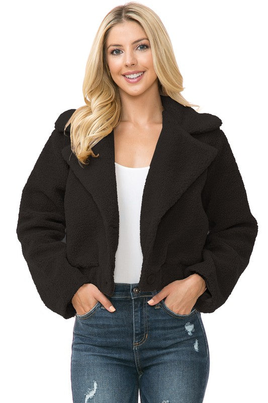 TEEK - Completed Faux Fur Jacket JACKET TEEK FG BLACK L 