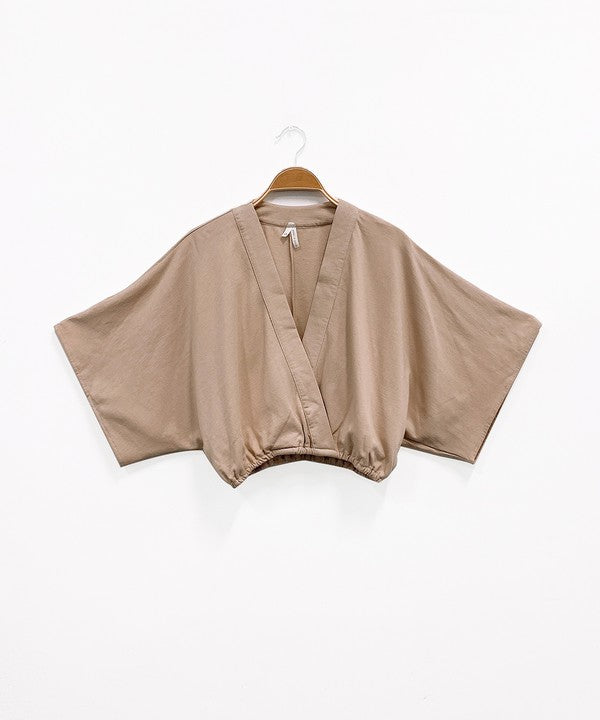 TEEK - Hemp Kimono Crop TOPS TEEK FG   