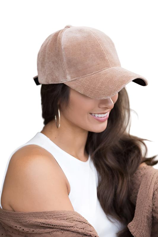 TEEK - Velour Ball Cap HAT TEEK FG Taupe  