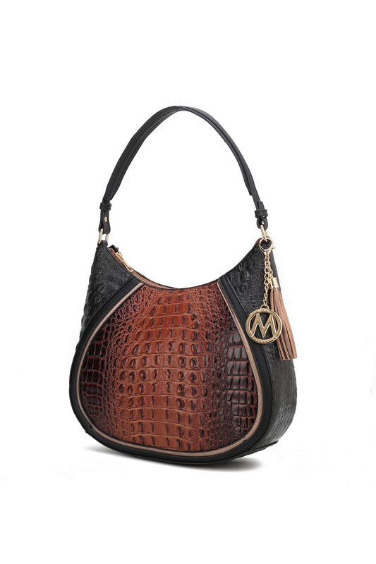 TEEK - Nayra Hobo Handbag BAG TEEK FG Cognac Black  