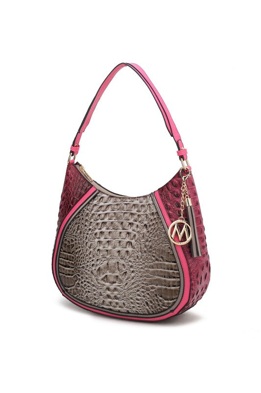 TEEK - Nayra Hobo Handbag BAG TEEK FG Grey-Pink  