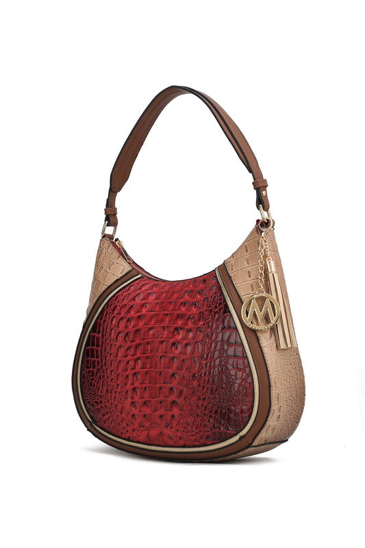 TEEK - Nayra Hobo Handbag BAG TEEK FG Red-Taupe  