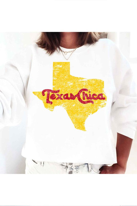 TEEK - TEXAS CHICA GRAPHIC SWEATSHIRT TOPS TEEK FG   