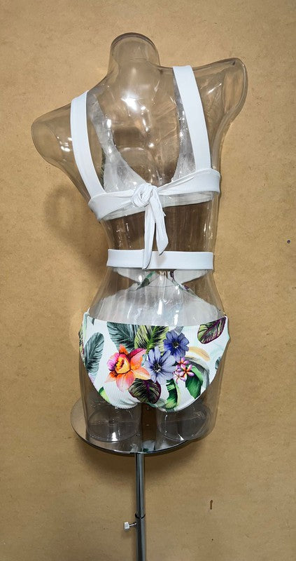 TEEK - WHITE COMBO FLORAL PRINT BIKINI SWIMWEAR TEEK FG   