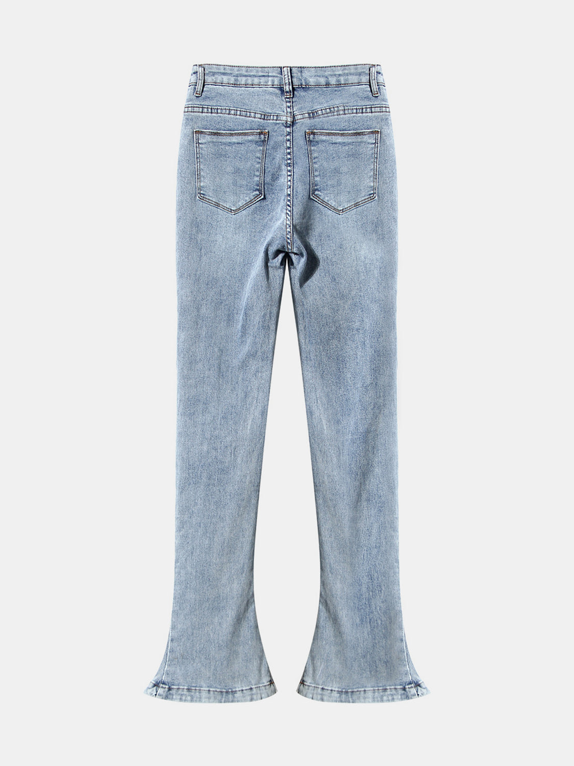 TEEK - Light Wash Buttoned Bootcut Pocketed Jeans JEANS TEEK Trend   