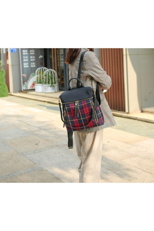 TEEK - MKF Collection Nishi Plaid Backpack BAG TEEK FG   