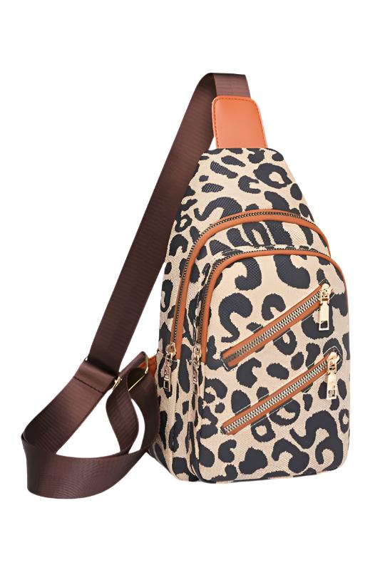 TEEK - Animal Print Leopard Sling Crossbody Bag BAG TEEK FG   