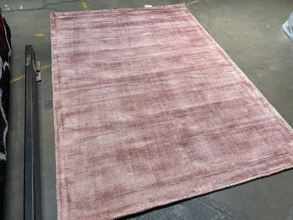 TEEK - 5'3''x7'6'' Feet Pink Handmade Viscose Area Rug RUG TEEK FG   