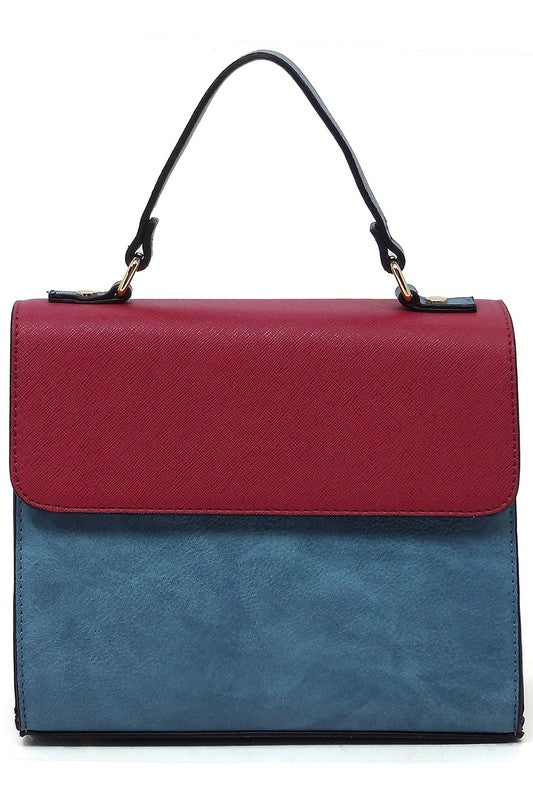 TEEK - Colorblock Top Handle Satchel TEEK FG