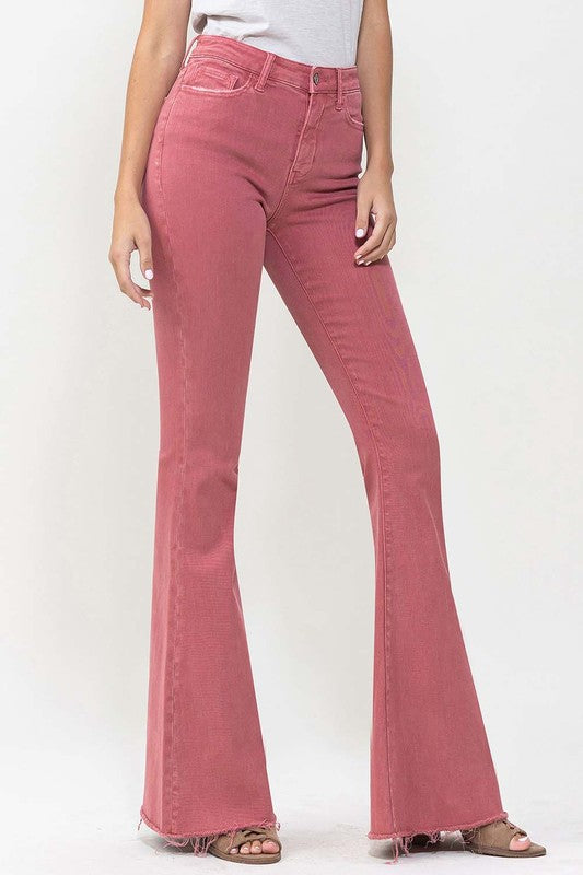 TEEK - Mineral Red High Rise Super Flare Jeans JEANS TEEK FG   