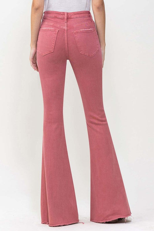 TEEK - Mineral Red High Rise Super Flare Jeans JEANS TEEK FG   