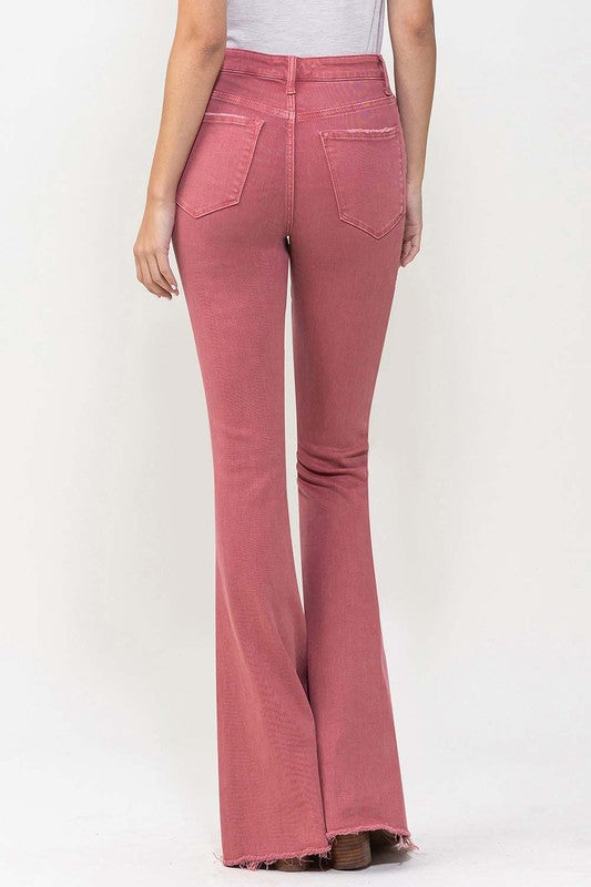 TEEK - Mineral Red High Rise Super Flare Jeans JEANS TEEK FG   