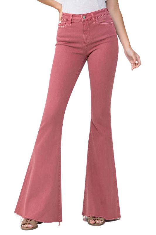 TEEK - Mineral Red High Rise Super Flare Jeans JEANS TEEK FG 25  