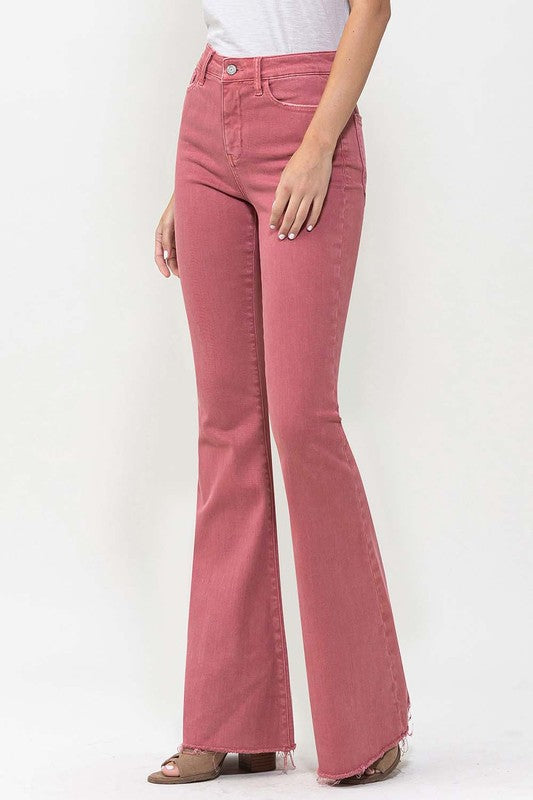 TEEK - Mineral Red High Rise Super Flare Jeans JEANS TEEK FG   