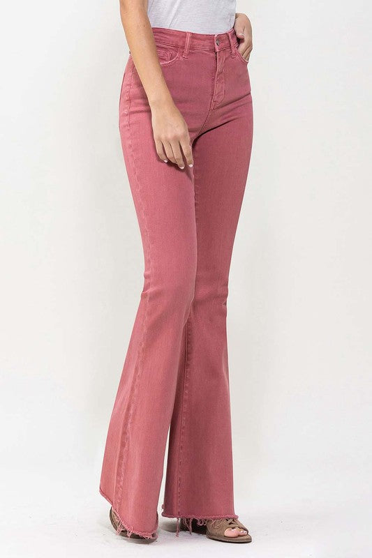 TEEK - Mineral Red High Rise Super Flare Jeans JEANS TEEK FG   