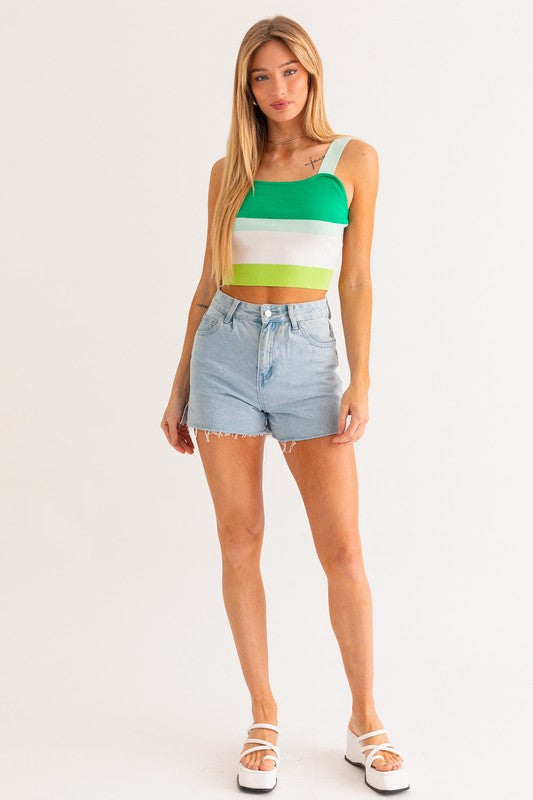 TEEK - Stripe Knit Tank TOPS TEEK FG   