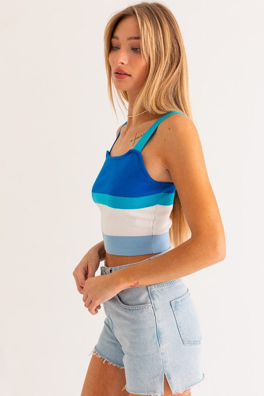 TEEK - Stripe Knit Tank TOPS TEEK FG   