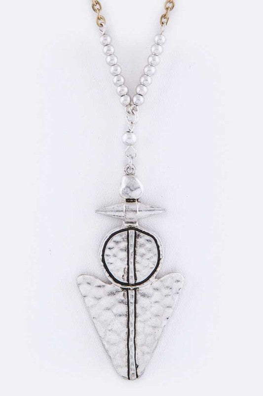 TEEK - Arrowhead Pendant Necklace JEWELRY TEEK FG Silver  