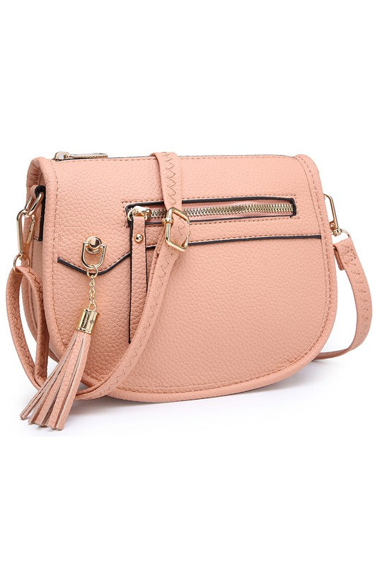 TEEK - Saddle Crossbody Bag BAG TEEK FG NUDE