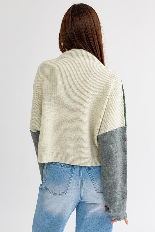 TEEK - Color Block Oversized Sweater TOPS TEEK FG   