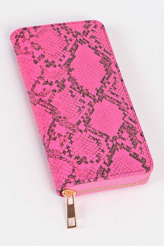 TEEK - Neon Python Printed Fashion Wallet BAG TEEK FG   