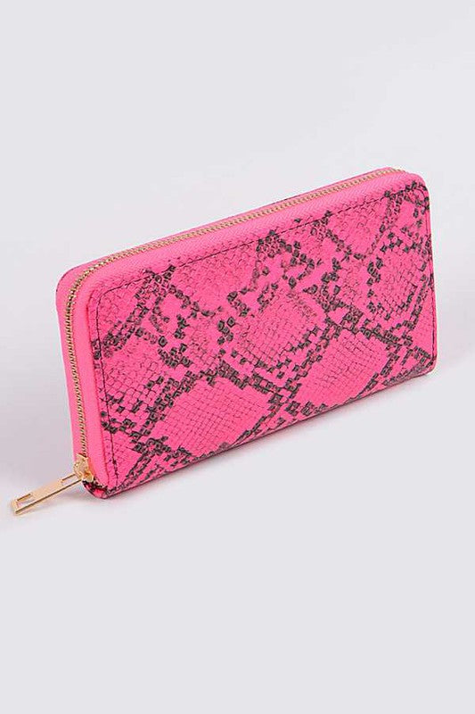 TEEK - Neon Python Printed Fashion Wallet BAG TEEK FG   