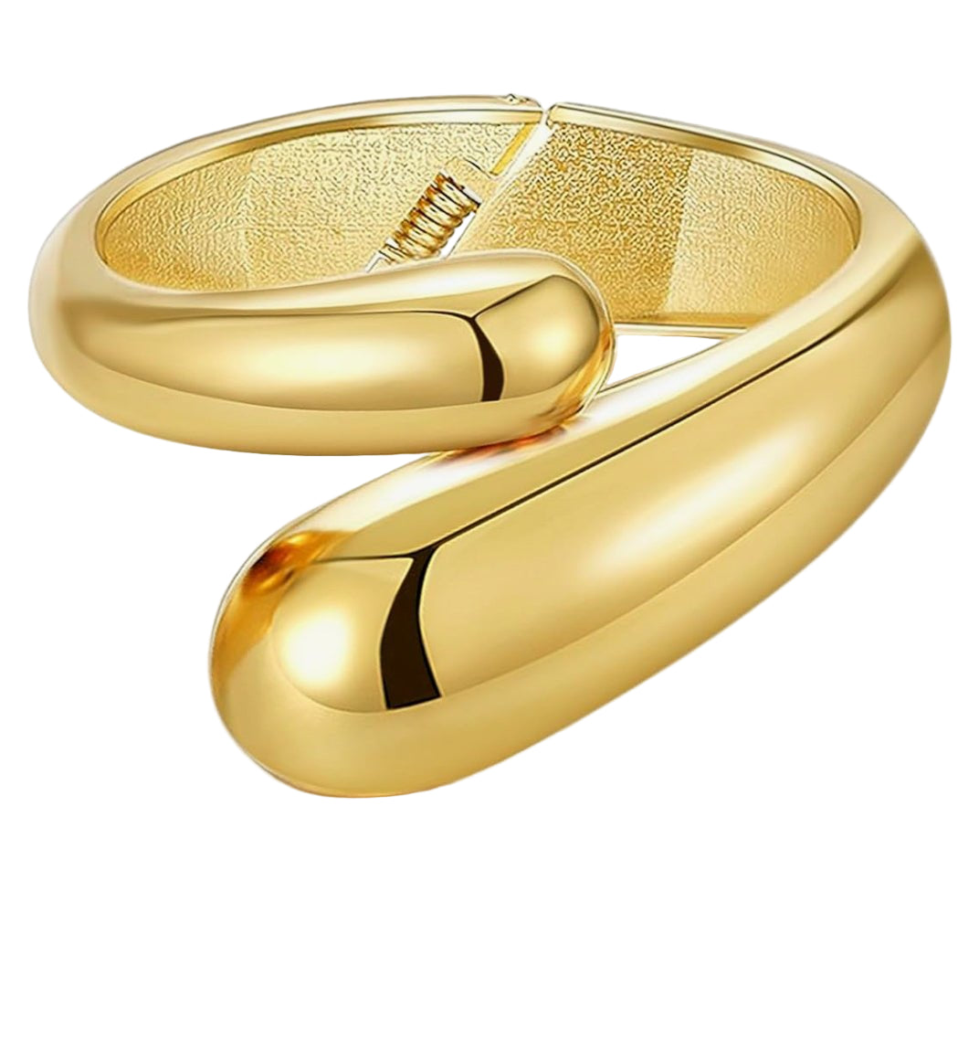 TEEK - 18k Gold Plated Asymmetrical Bangle JEWELRY TEEK LSC