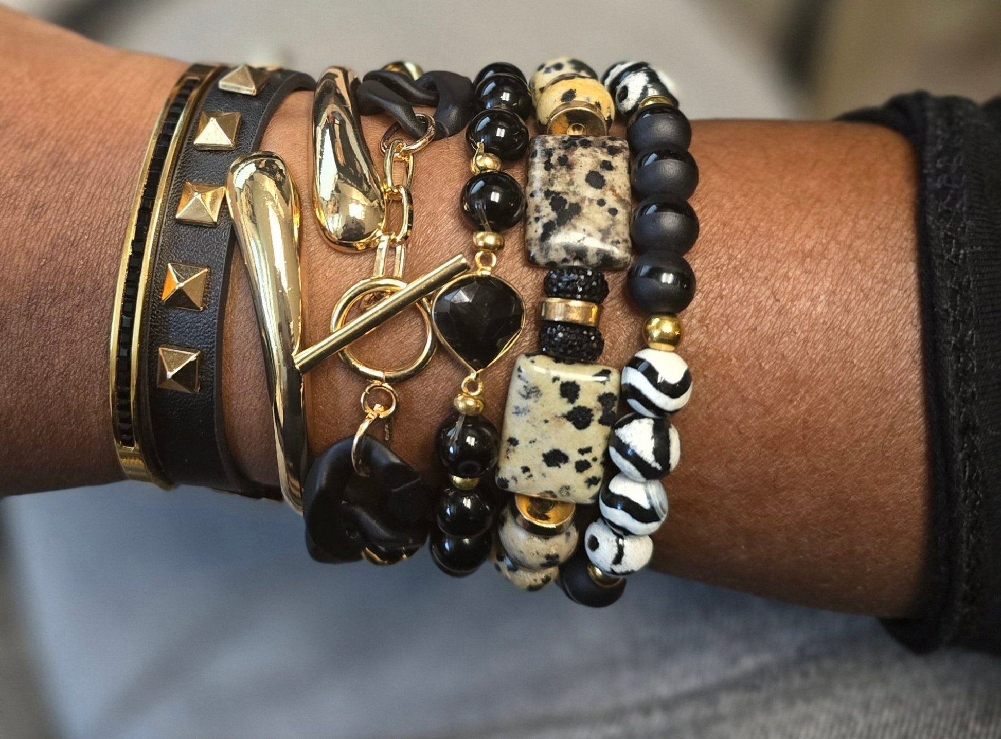 TEEK - 18k Gold Plated Asymmetrical Bangle JEWELRY TEEK LSC