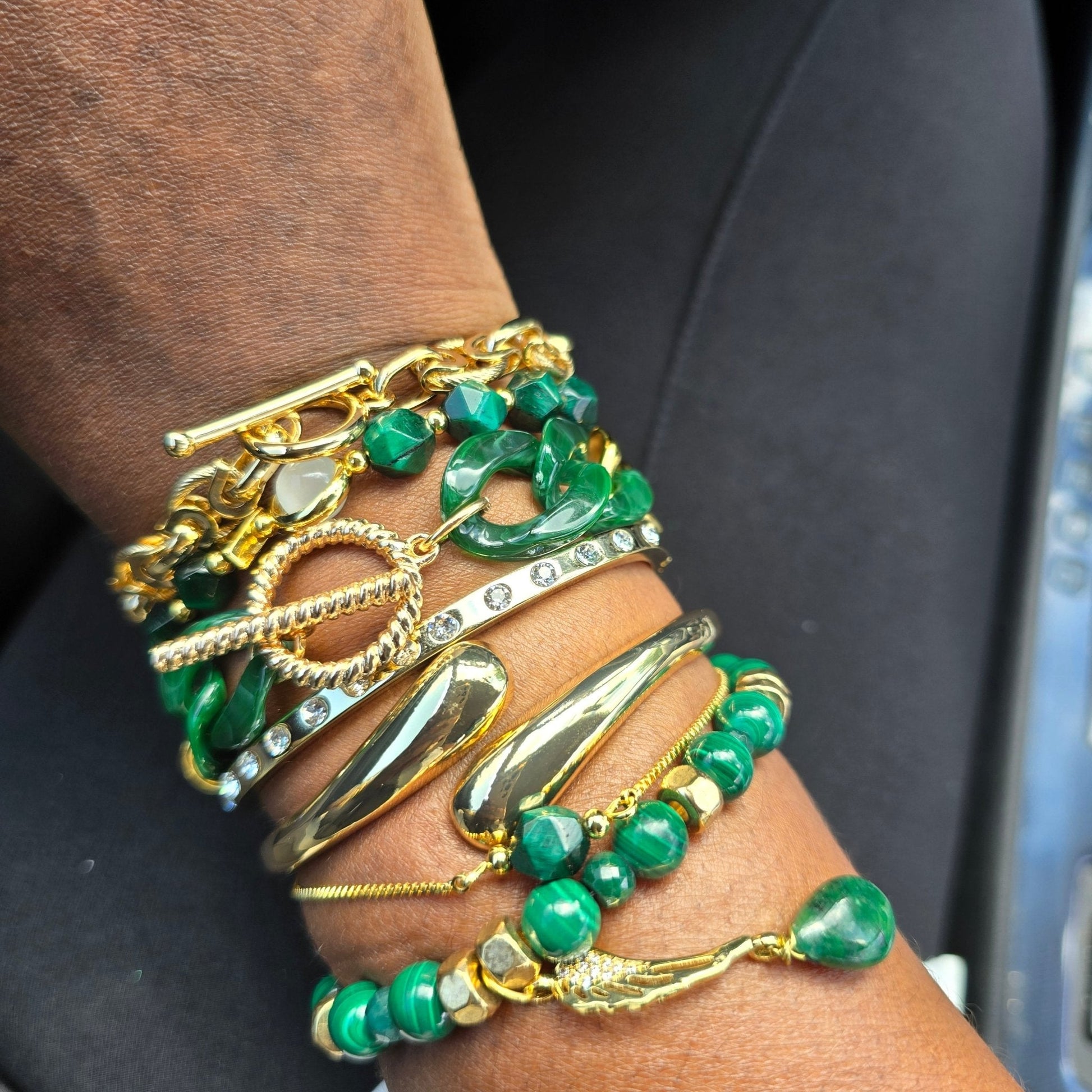 TEEK - 18k Gold Plated Asymmetrical Bangle JEWELRY TEEK LSC