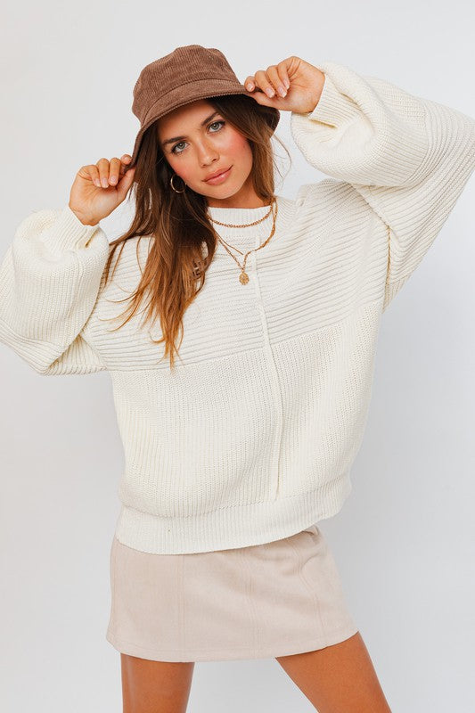 TEEK - Ribbed Knitted Sweater SWEATER TEEK FG WHITE XS 
