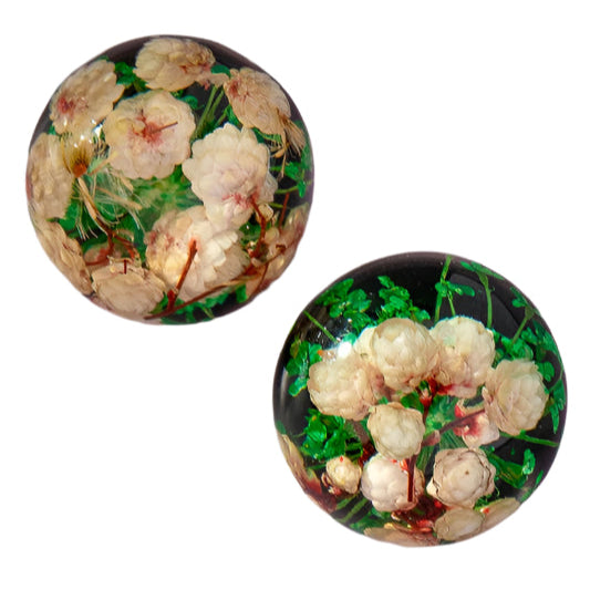 TEEK - Ball Dried Flowers Stud Earrings JEWELRY TEEK FG