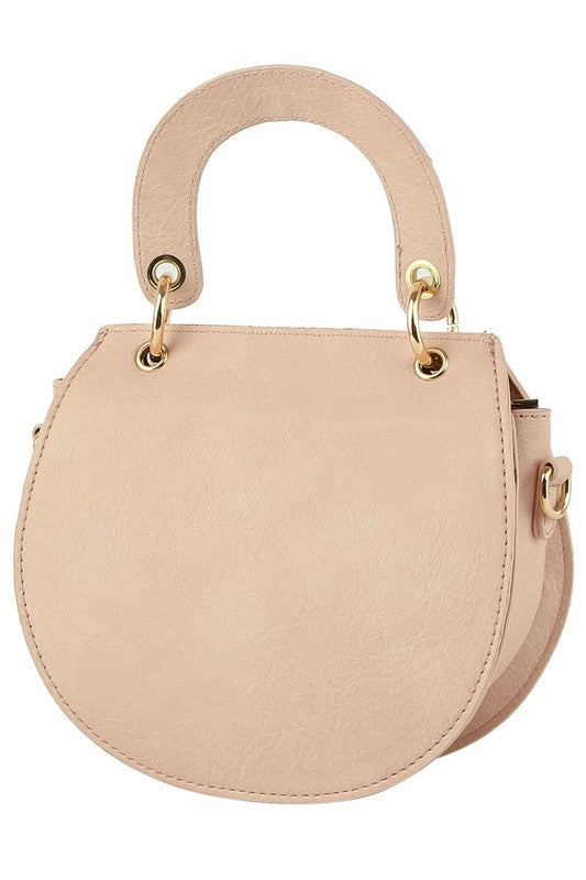 TEEK - Flap Round Saddle Satchel Crossbody Bag BAG TEEK FG