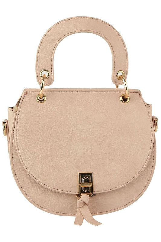 TEEK - Flap Round Saddle Satchel Crossbody Bag BAG TEEK FG