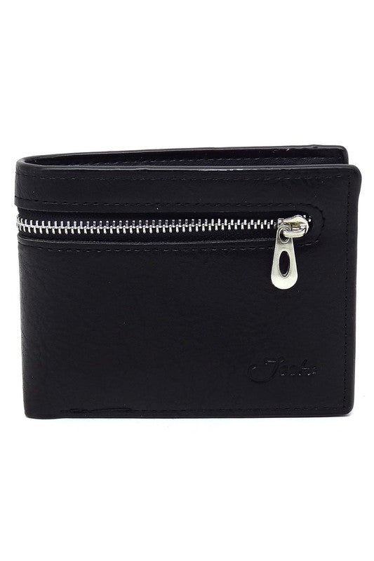 TEEK - Bi-Fold Mens Zip Wallet BAG TEEK FG BLACK