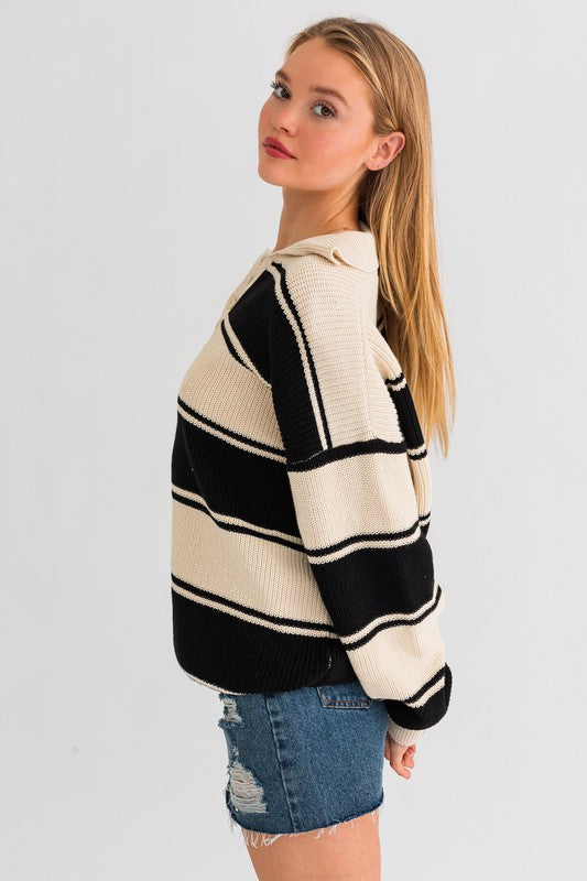 TEEK - Collared Oversized Sweater TOPS TEEK FG   