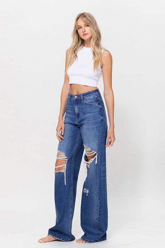 TEEK - 90's Cycle Of The City Blue Vintage Loose Jeans JEANS TEEK FG   