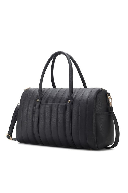 TEEK - MFK Collection Luana Quilted Duffle Bag BAG TEEK FG Black  